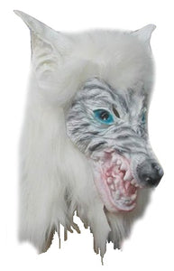 Full Head White Werewolf Mask